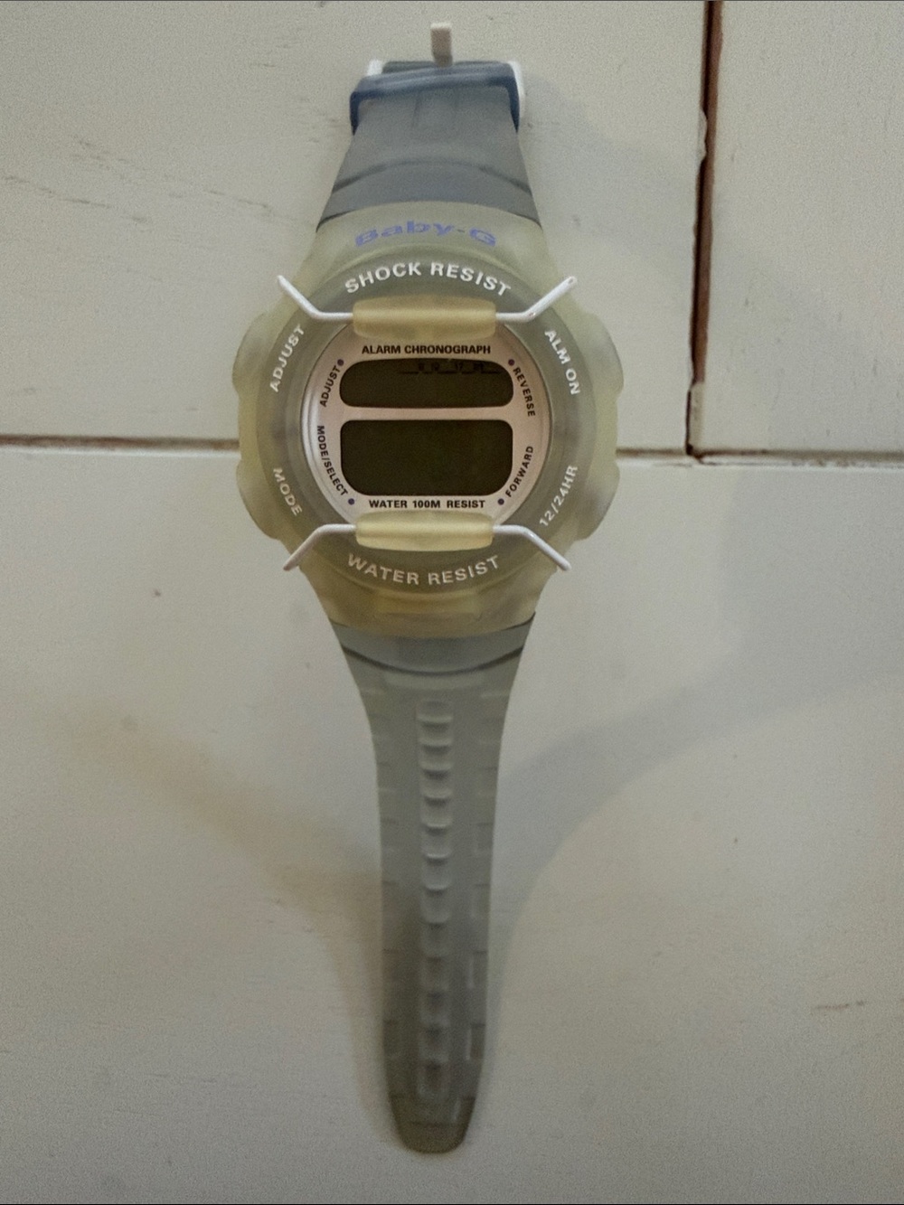 Casio Baby G Shock Resist Digital Sports Watch - baby blue